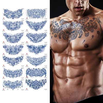 China Manufacturer New Trendy Natural Herb Juice Semi Permanent Temporary Tattoo Sticker Chest Disposable Temporary Body Art Disposable 15 days long last for sale