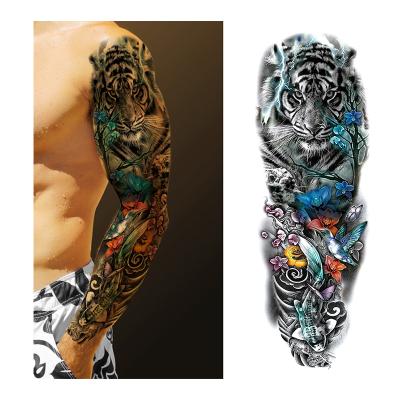 China Customized Dark Temporary Extended Arm 3D Tattoo Stickers & Waterproof Body Art Henna Tato Tattoo Myth Skull Decal for sale