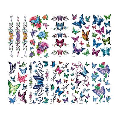 China Temporary Stylish Temporary Tattoo Butterfly Pattern Waterproof Tattoo Sticker For Women Other Body Shoulder Arm Ankle Party Art Treat for sale