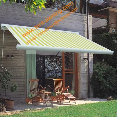 China Luxury  Patio Remote Control Retractable Motorized Cassette Awning for sale