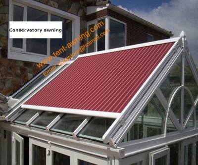 China Outdoor Retractable Roof Motorized Remote Control Skylight Conservatory Awning for sale