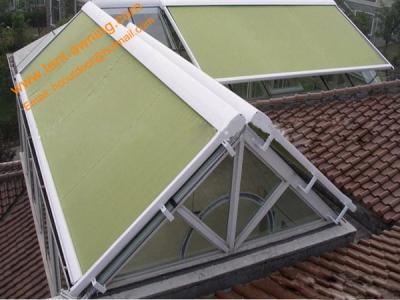 China Motorized Romote Control Retractable Skylight  Aluminum Conservatory Awning for sale