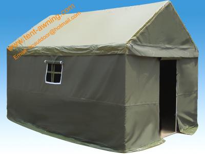 China 4x6m Outdoor Steel Waterproof Canvas Camping Military Frame Tent for sale