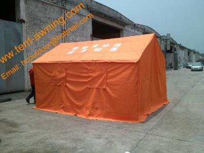 China 3x4m Frame Refugee Relief Tent Waterproof UV Resistance Emergency Disaster Tents for sale