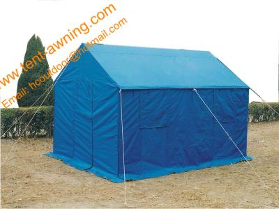 China Outdoor Steel Framed  Waterproof  Disaster Relief  Refugee Camp Tent for sale