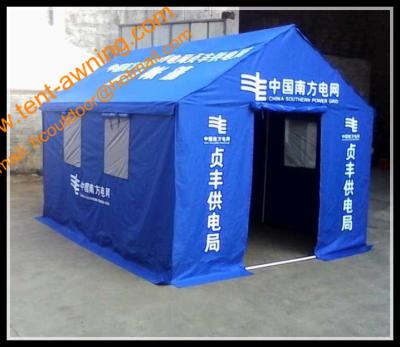 China Outdoor Steel Framed  Waterproof  Emergency Disaster Refugee Living Tents for sale