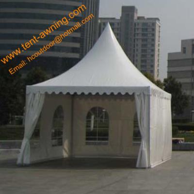 China PVC Pagoda Tent, High Peak Tent Canopy  Fireproof  Wedding  Party Event  Tent  4mx4m, 5mx5m for sale