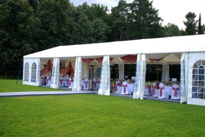 China Mobile Aluminum Marquee Wedding Party Tent Assembled Rainproof Event Tents for sale