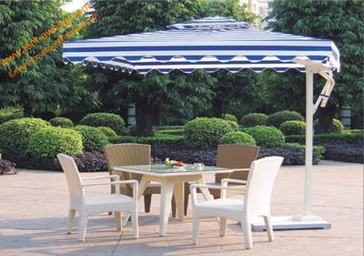 China Square UV Protection Waterproof Aluminum Side Stand Patio Umbrella for sale