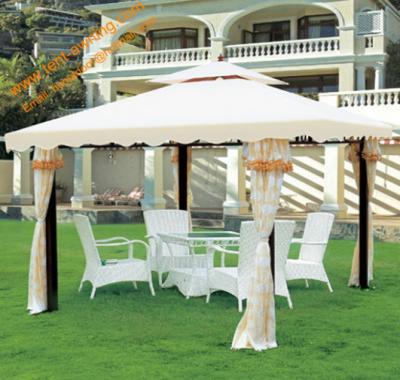 China Outdoor Leisure Powder coated Steel Garden Gazebo Canopy Garden Pavilion for sale