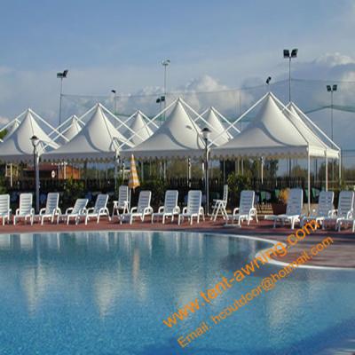 China Swimming Pool Tents, Powder Coated Steel or Aluminum 4x4m, 5x5m, 6x6m UV Resistance Gazebo Tent for sale