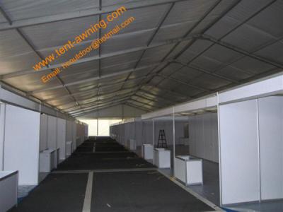 China Large Exhibition Marquee Aluminum Clear Span Windproof Trade Show Tents 30x60m for sale