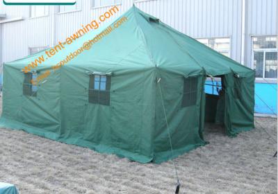 China UV Resistance Military Canvas Tents Pole-style Galvanized Steel Waterproof  Military  Camping Tent for sale