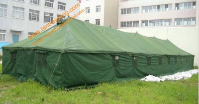 China 150 People Big Outdoor Military Tent Pole-style Galvanized Steel Waterproof  Army Camping Tents for sale