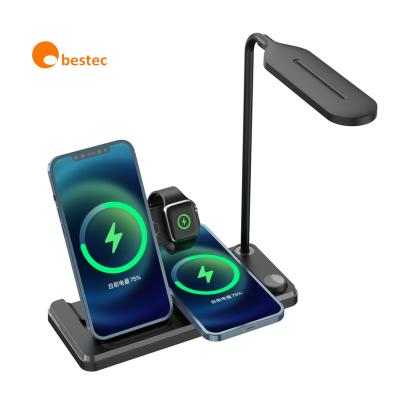 China Video Game Player 10W Fast Charging LED Lamp 3 In 1 Wireless Charger for sale