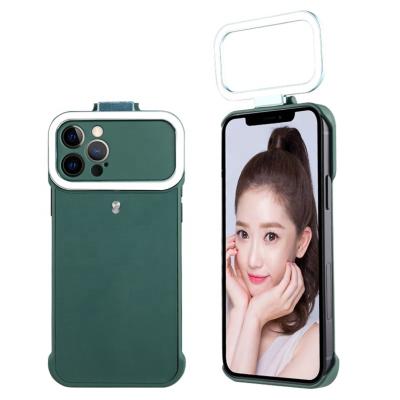 China Anti-Fall LED Bright Selfie Light Up Case For iPhone 12 Max Pro To Tiktok Video/Live Streaming /Makeup/Photos/YouTube for sale