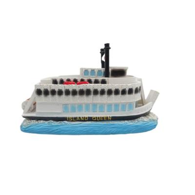 China Europe Souvenir Promotion Kingston Island 1000 Polyresin Ship Model For Decoration for sale