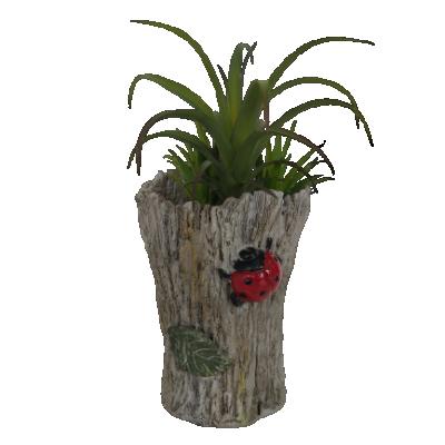 China Square Europe Resin Garden Flower Planter Pot Tree Design for sale