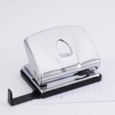 China Household Best Selling 25 Sheets 5.5mm Diameter 80mm Distance Hole Punch Plastic Red Paper Punch for sale