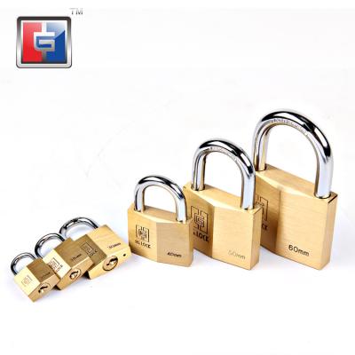 China ANTI SAW 30mm 40mm 50mm heavy duty 60mm solid brass padlock for luggage door anti-theft padlock for sale