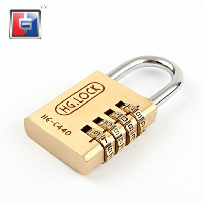 China ANTI CUT Brass Combination Lock Anti Rust 40mm Travel Hammer Metal Package 4 Acid Adjustable Dial Number for sale