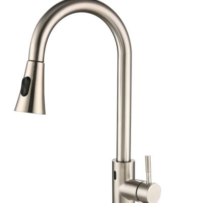 China Sense Faucets Low Price Touchless Sensor High Quality Feature 360 ​​Adjustable Flexible Kitchen Hose Gold Faucet Faucet for sale