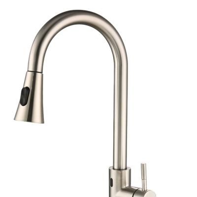 China Sense Faucets Latest Fashion Touchless Sensor Feature Pull Out Kitchen Faucet Taps Kitchen Sink Faucets for sale