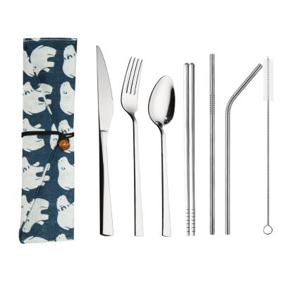 China Stainless Steel Flatware Flatware Cutlery Set Sustainable Colorful Wedding Dubarry for sale