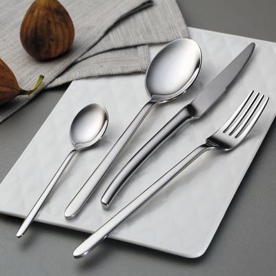 China Sustainable 24 Pcs Stainless Steel Silverware Gold Flatware Cutlery Set for sale