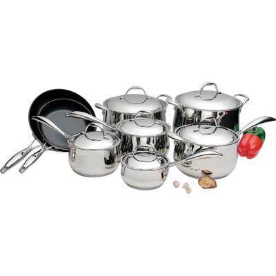 China Viable Manufacturer Cookware Wholesale Cooking Milk Pot Stainless Steel Set Kitchen Metal OEM Packing Double Handle for sale