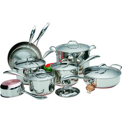 China 2021 Sustainable New Design Kitchen Hotel Cookware Non Stick Cooking Pot Set Cookware Set for sale