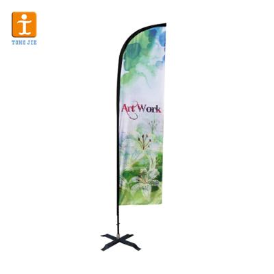 China Custom Durable Beach Flag FLYING Feather Flag For Outdoor Events for sale