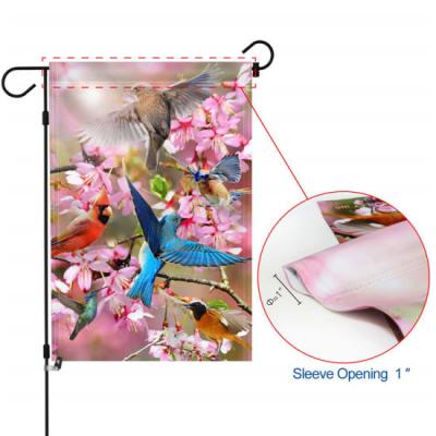 China Hanging Custom Design Garden Flag Set For Wedding Party Decor Blank Sublimation Garden Flag for sale