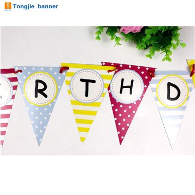 China FLYING Flag Fabric Bunting Bunting Flag With Different Shapes Banner for sale