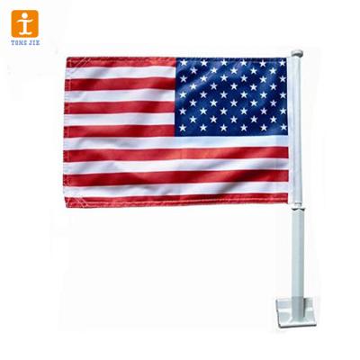 China Advertising Heavy Duty Polyester Material Car Flag With Pole for sale