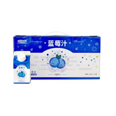 China Purity Fabuloussoft Taste Sterilized Blueberry Concentrate Good Packed 100% Low Fat Juice for sale