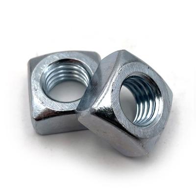 China Professional Cold Forging Carbon Steel Cl.5 Galvanized , Heavy Industry Supply DIN557 6.8 Chamfer Square Nut for sale