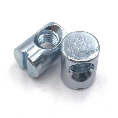 China General Industry Barrel Nut Hammer Cross Dowels Slotted Hole Nuts For Furniture Galvanized Or Carbon Steel Stainless Steel for sale