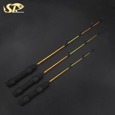 China Factory Price 0.41m 0.5m 0.56m Light Power Fiberglass Ice Glass Top Fishing Rod for sale