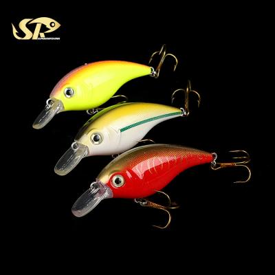 China ABS Superiorfishing Rattle Crankbait 1/3 oz 6cm 9.5g Floating Square Bill Shallow Diving Hard Bait Crankbait Fishing Lures C13 for sale