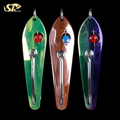 China SS304 Surperiorfishing Spoon Trolls Trolling Sea Fishing Various Spoons Metal Forged Lure Bumblebee Trolling Spoon Fishing Lures N6 for sale