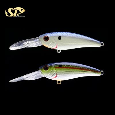 China SUPERIORFISHING Long Lip Minnow 70mm 11g Floating 3M-6m Perch Lure Minnow Fishing Lures T028F 70MM/11G for sale