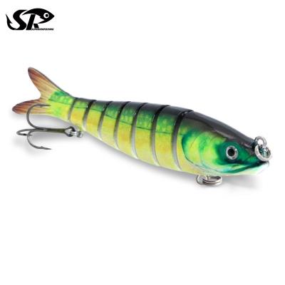 China Superiorfishiing 140mm Durable 8 Bionic Sinking Segment Minnow 27.3g Swimbait 5.5