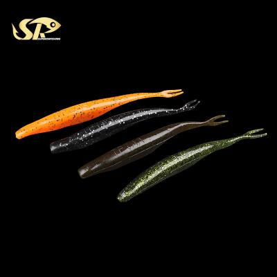 China PVC SUPERIORFISHING Double Tail Bait 130mm Superior Soft Lure 7g Artificial Soft Bait Soft Fishing Lures CY058 for sale