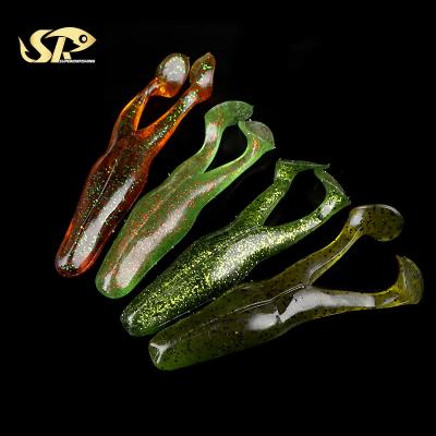 China SUPERIORFISHING PVC Frog Shape Top Soft Baits 105mm 105mm Lure 14g Artificial Soft PVC Bait Soft Fishing Lures CY033 for sale