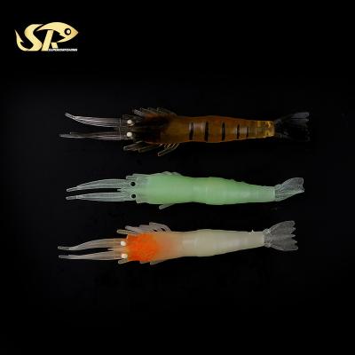 China PVC SUPERIORFISHING Soft Prawn Primer 90mm Soft Lure 3.4g Fishing Lure CX145 Manufacture for sale