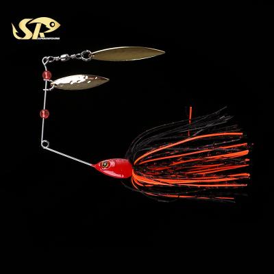 China SUPERIORFISHING Spinnerbait 18g Jig Groundbait Willow Leaf Slow Spinner Booyah ZAPPU STO Fishing Lures SPDF SHKJ4SPDF for sale