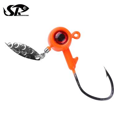 China Superiorfishing Lead Head 3D Hook Durable Lure 1.75g ​​3.5g 5g 7g 10g Eyes Hook Building With Sequins for sale