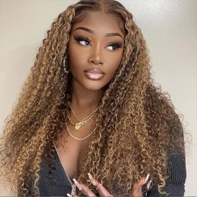 China Brazilian Virgin Hair 30 Inch Brazilian Virgin Hair 100 Percent Water Wave HD Lace Frontal Wig Peruvian Waterwave Wig Deep Curly Wave Human Hair Wig for sale