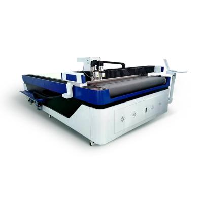 中国 1600mm*2500mm (length*width) other sizes can be customized leather automatic swinging knife cutting machine made in China 販売のため